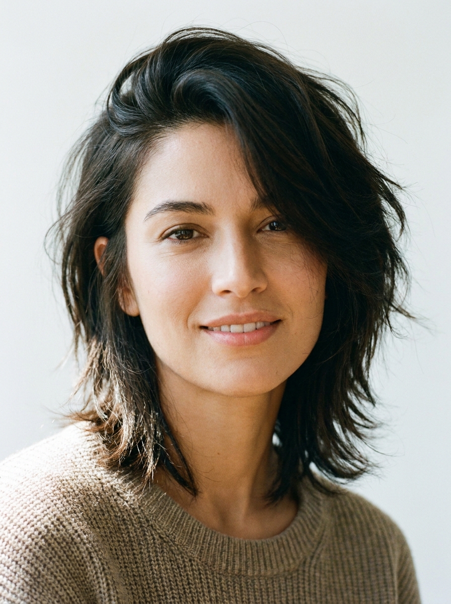 Wolf Cut mit Side Part als Wolf Cut Inspiration 2026
